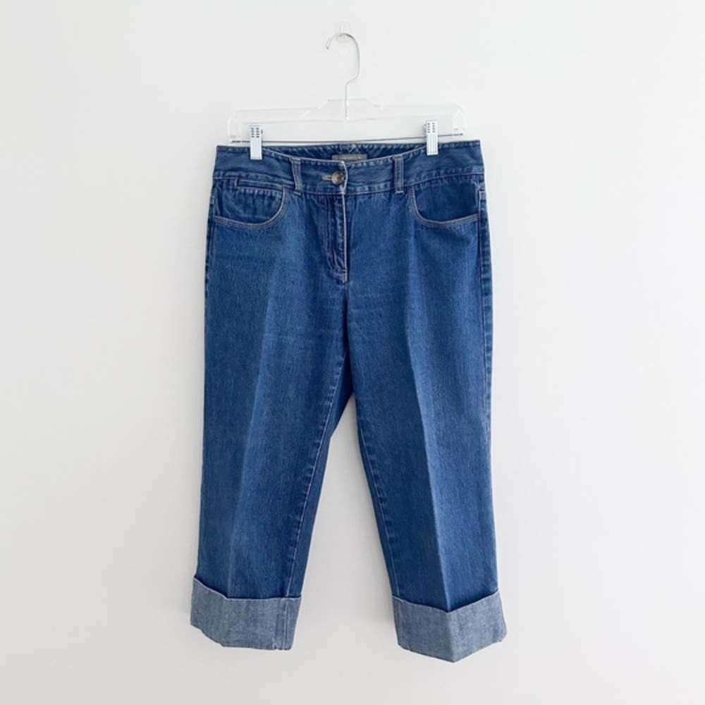 Ann Taylor Women's Cropped Jeans Size 10 Cuffed Casual Pants